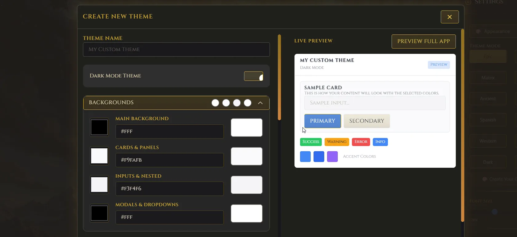 The Theme Creator
