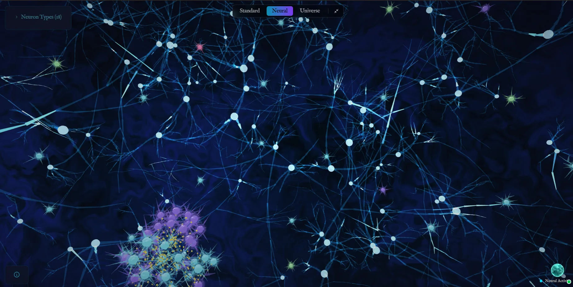 The Cortex — a 3D neural graph of an entire story