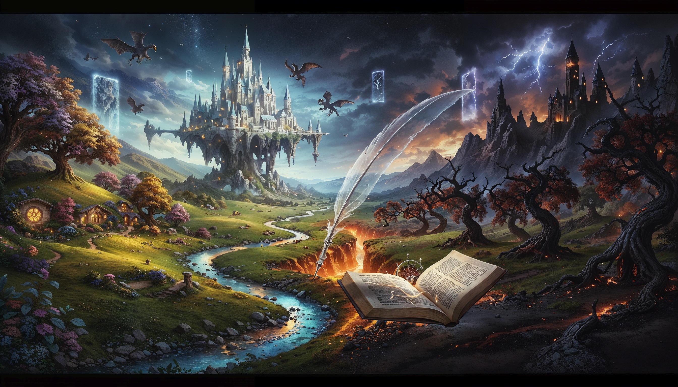 An armored paladin wielding a glowing blade